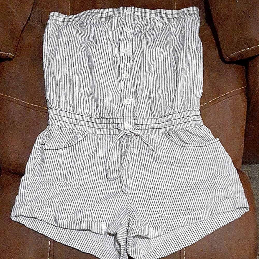 strapless romper